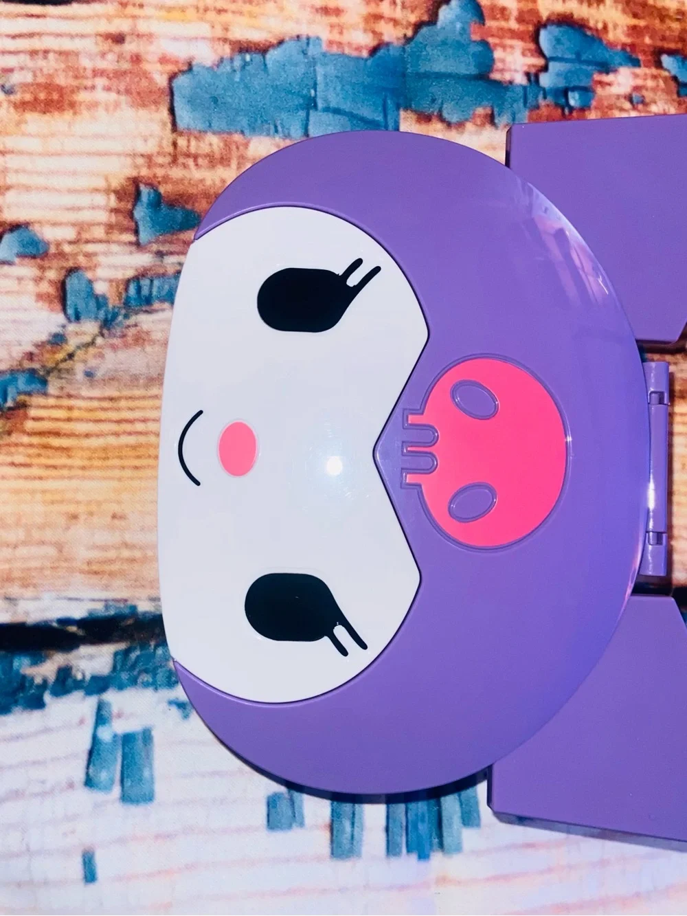 Kuromi Purple Desk Mirror Storage Box